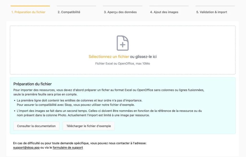 Inventaire maître d'ouvrage Skop